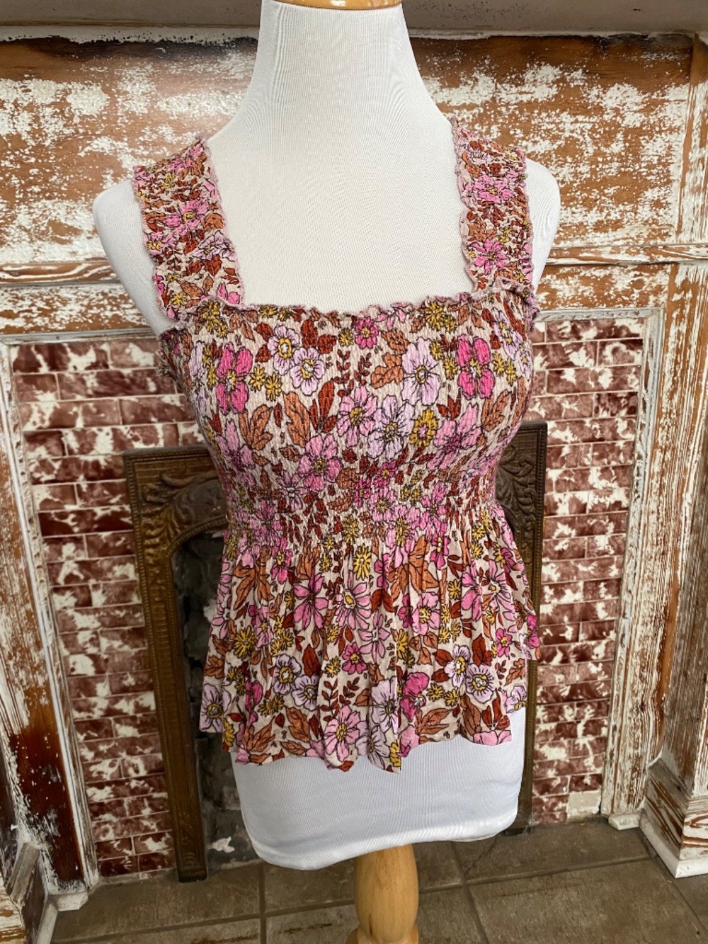 Anthropologie, Conditions Apply brand smocked tank